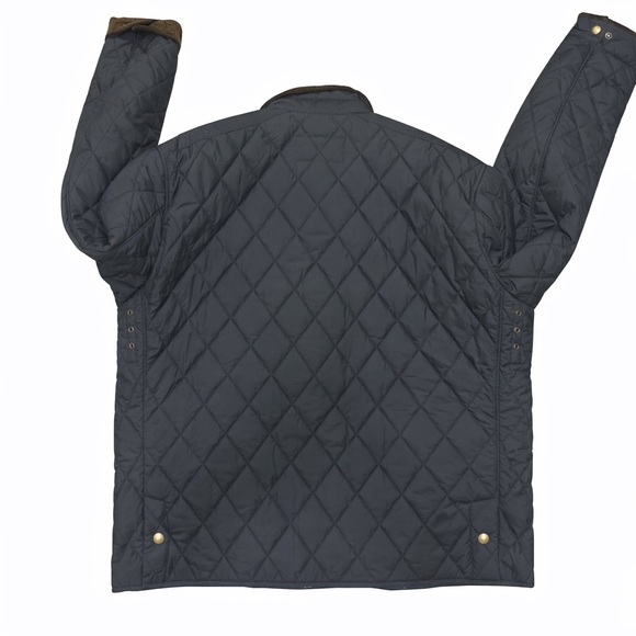 Ralph Lauren Quilted Jacket Navy Corduroy Collar XL NWOT - Picture 4 of 5